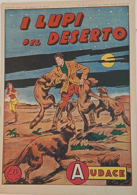 Albo Audace, originale n. 40. I lupi del deserto - copertina