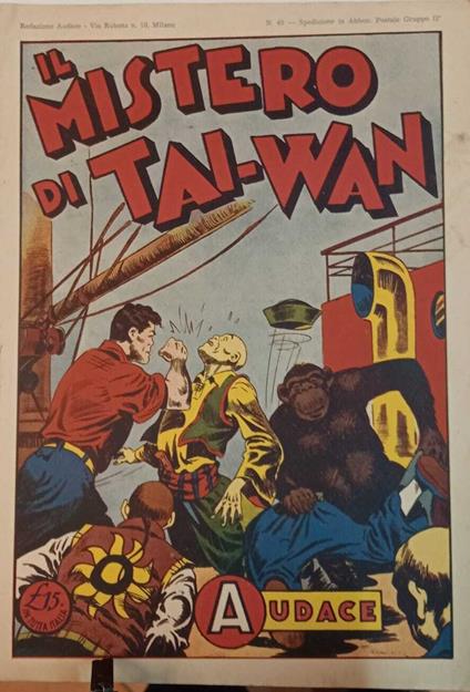 Albo Audace, originale n. 45. Il mistero di Tai-wan - copertina