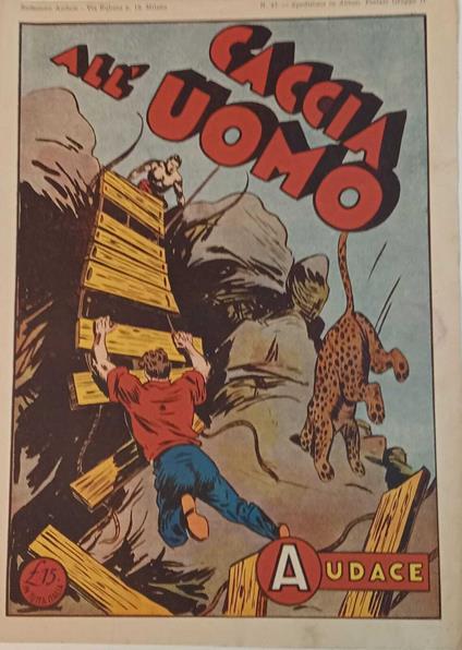 Albo Audace, originale n. 47. Caccia all'uomo - copertina