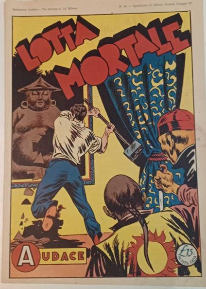 Albo Audace, originale n. 48. Lotta mortale - copertina