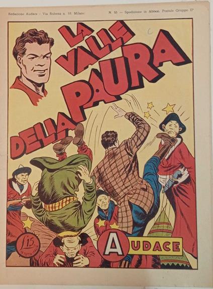 Albo Audace, originale n. 55. La valle della paura - copertina