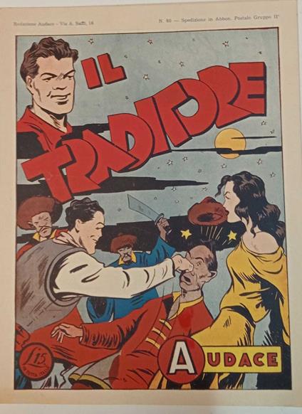 Albo Audace, originale n. 60. Il traditore - copertina