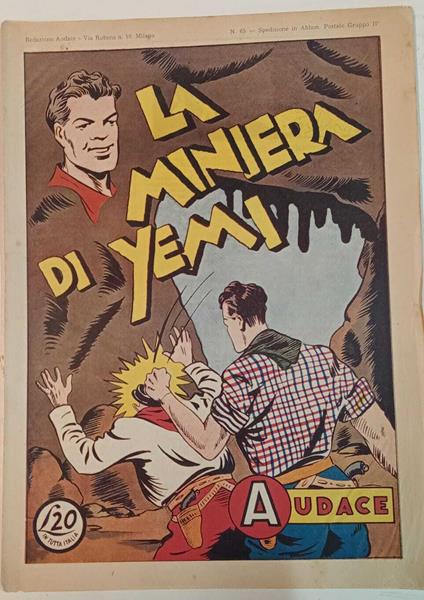 Albo Audace, originale n. 65. La miniera di Yemi - copertina