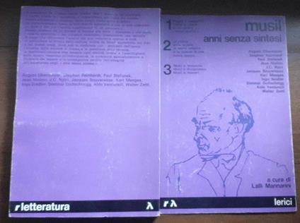 Musil anni senza sintesi - copertina