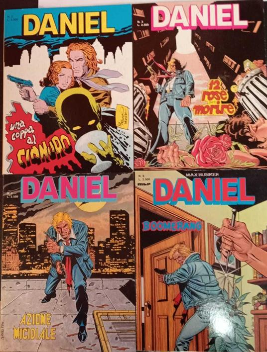 Daniel. Collana Psyco. Albi nn.2,3,4,6 - Max Bunker - copertina