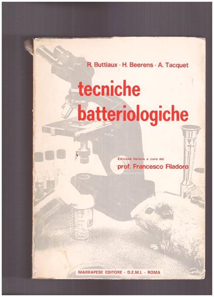 Tecniche batteriologiche - copertina