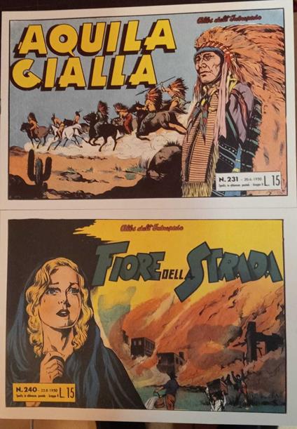 Albi dell'intrepido. Serie dal n. 231 al n. 240. Ristampa anastatica - copertina