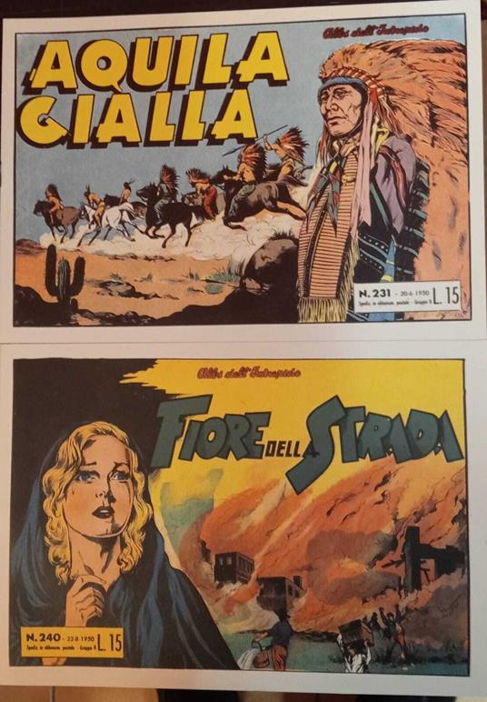 Albi dell'intrepido. Serie dal n. 231 al n. 240. Ristampa anastatica - copertina