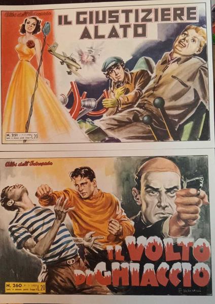 Albi dell'intrepido. Serie dal n. 251 al n. 260. Ristampa anastatica - copertina