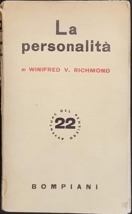 La personalità - Winifred V. Richmond - copertina