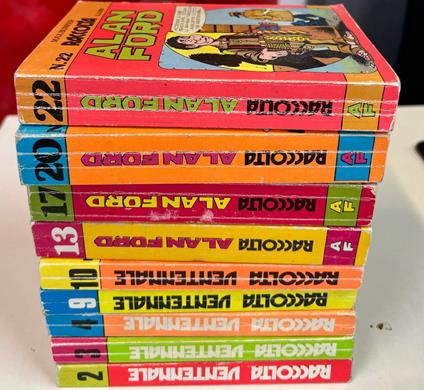 Lotto 9 fumetti Raccolta Alan Ford (n° 2-3-4-9-10-13-17-20-22) - Max Bunker - copertina