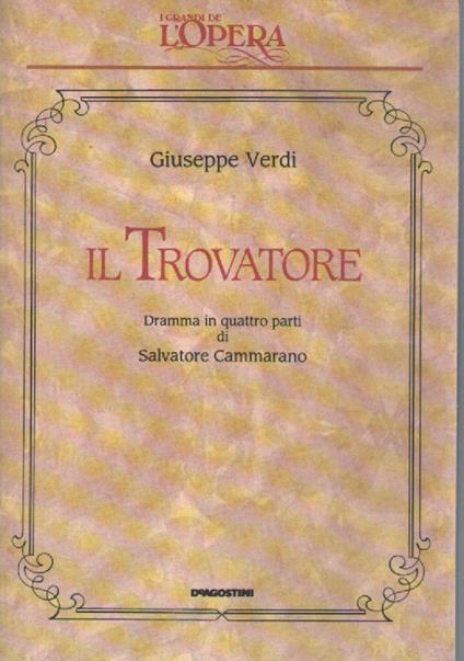 Il Trovatore - Giuseppe Verdi - copertina