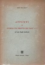 Appunti di storia e di diritto dei trattati ad uso degli studenti