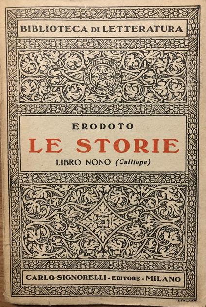 Le storie. Libro nono (Calliope) - Erodoto - copertina