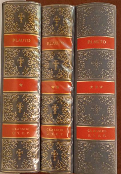 Le commedie (tre volumi) - T. Maccio Plauto - copertina