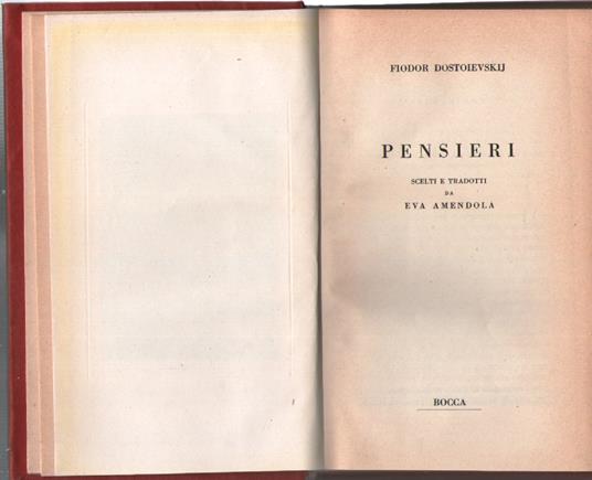Pensieri - copertina