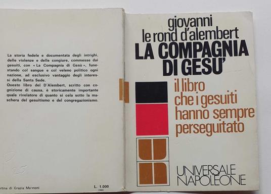 La compagnia di Gesù - copertina