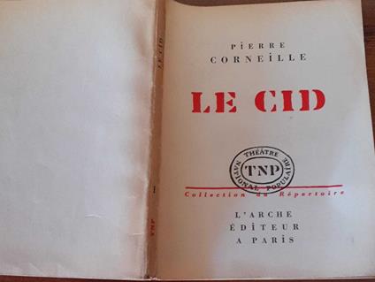 Le cid - Pierre Corneille - copertina