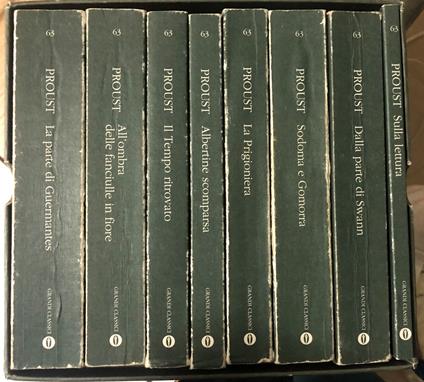 Alla ricerca del tempo perduto. 8 volumi - Marcel Proust - copertina