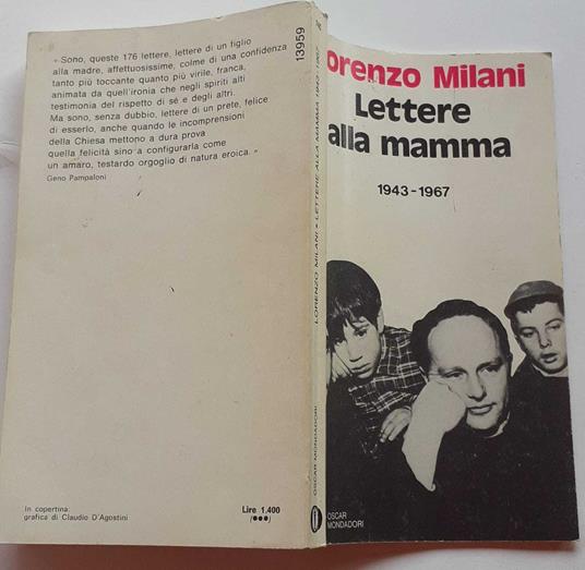 Lettere alla mamma 1943-1967 - Lorenzo Milani - copertina