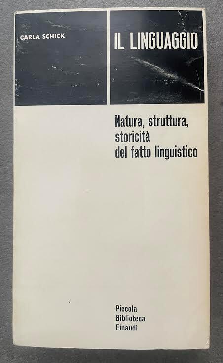 Il linguaggio - Carla Schick - copertina