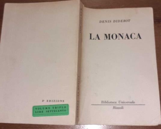 La monaca - Denis Diderot - copertina