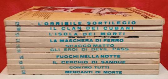 Lotto 10 numeri Tex, dal n. 229 al n. 238 - copertina