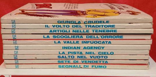 Lotto 10 numeri Tex, dal n. 251 al n. 260 - copertina