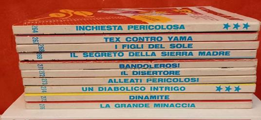 Lotto 10 numeri Tex. Numeri in descrizione - copertina