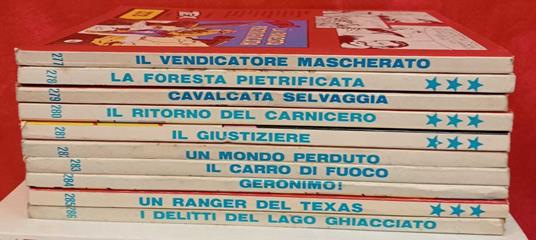 Lotto 10 numeri Tex, dal n. 277 al n. 286 - copertina