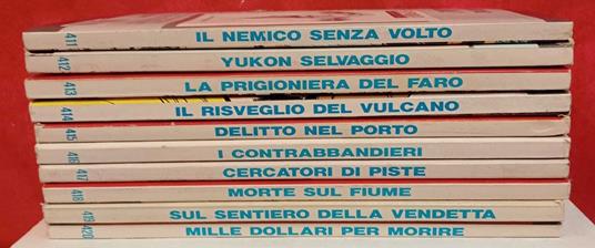 Lotto 10 numeri Tex, dal n. 411 al n. 420 - copertina