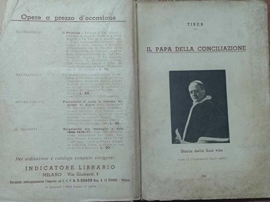 Pio XI. Il papa della conciliazione - Tiber - copertina