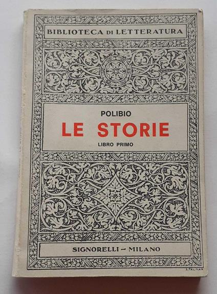 Le storie. Libro primo - Polibio - copertina
