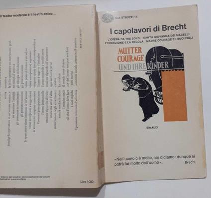 I capolavori di Brecht - Bertolt Brecht - copertina