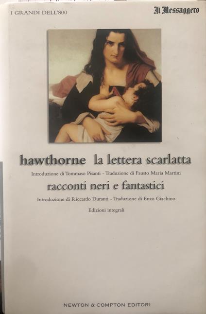 La lettera scarlatta - Racconti neri e fantastici - Nathaniel Hawthorne - copertina