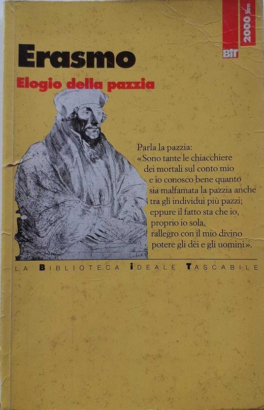 Elogio della pazzia - Erasmo da Rotterdam - copertina