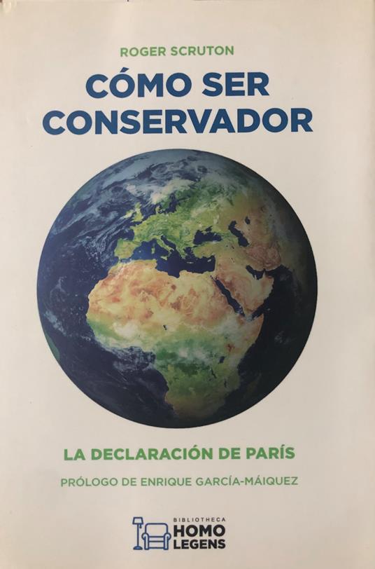 Cómo ser conservador - Roger Scruton - copertina