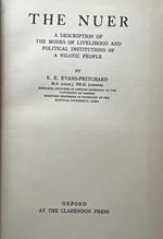 The nuer. A description of the modes of livelihood and political institutions of a nilotic p.eople