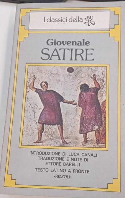 Satire - D. Giunio Giovenale - copertina