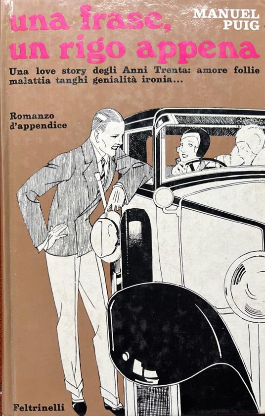 Una frase, un rigo appena - Manuel Puig - copertina