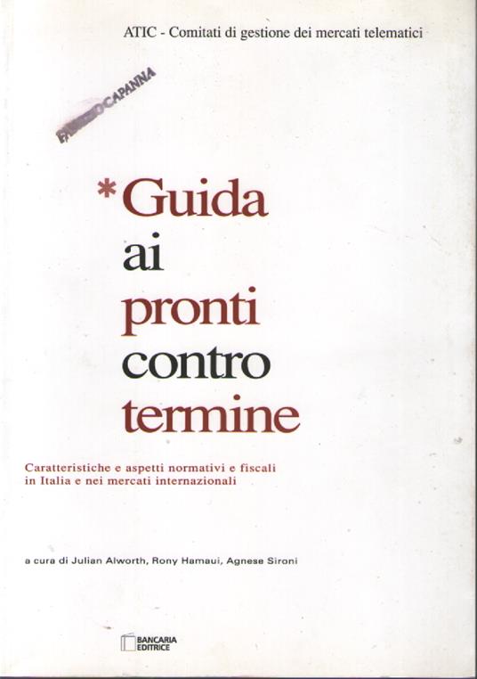 Guida ai pronti contro termine - copertina