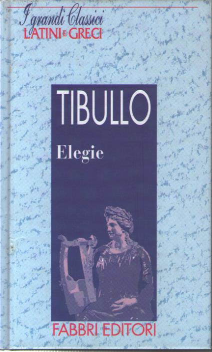 Elegie - Albio Tibullo - copertina