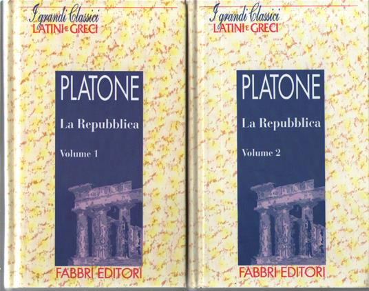 La Repubblica, 2 voll - Platone - copertina