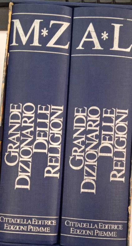Grande dizionario delle religioni (due volumi) - copertina