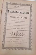 L' anno ecclesiastico e le feste dei Santi nel loro svolgimento storico