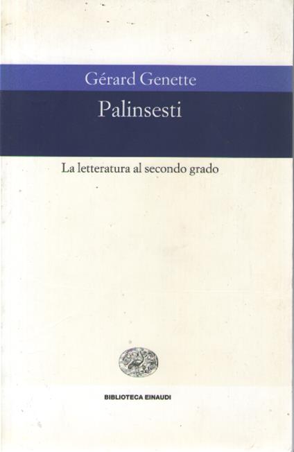 Palinsesti. La letteratura al secondo grado - Gérard Genette - copertina