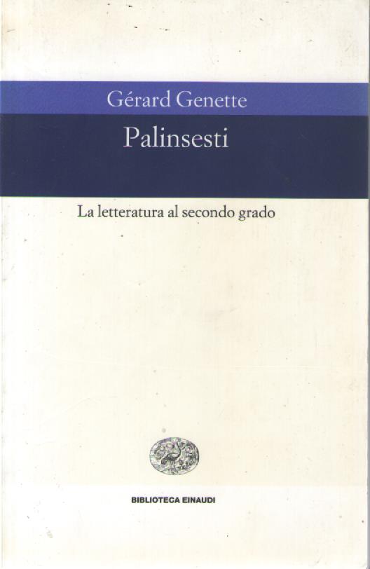 Palinsesti. La letteratura al secondo grado - Gérard Genette - copertina