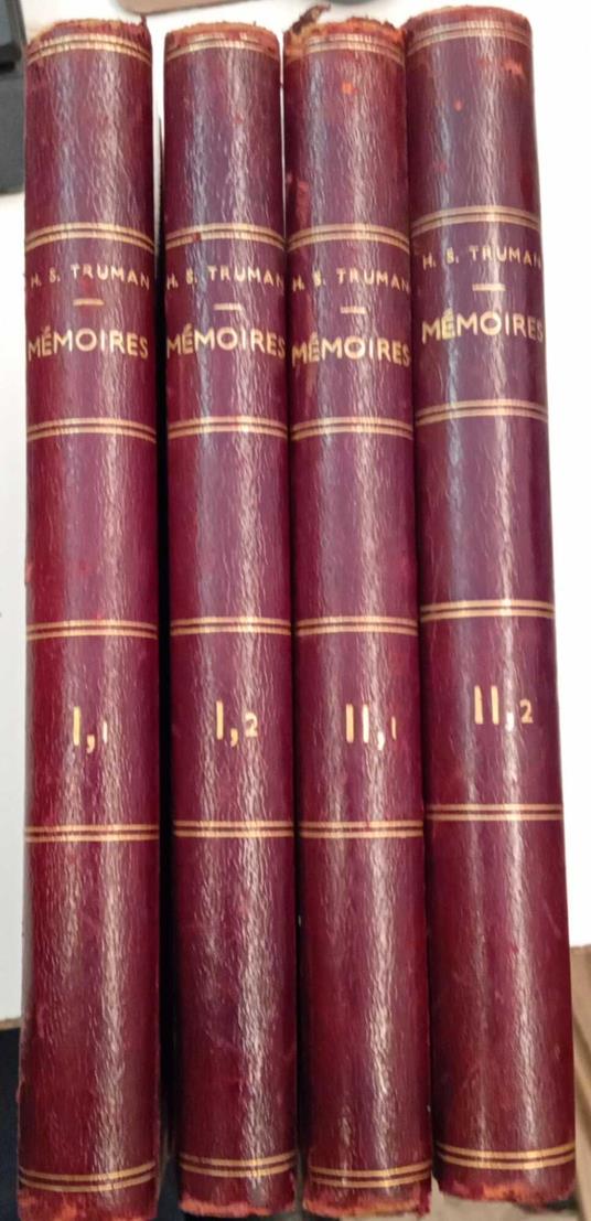 Mémoires (4 volumi) - Harry S. Truman - copertina