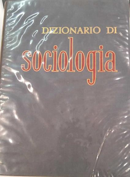 Dizionario di sociologia - Luciano Gallino - copertina