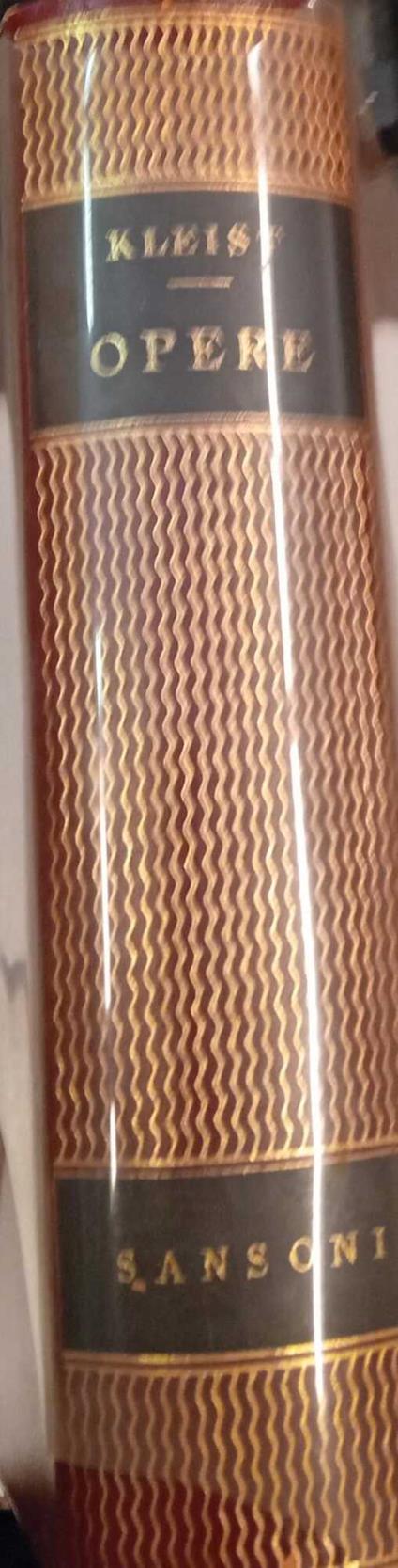 Opere - Heinrich von Kleist - copertina